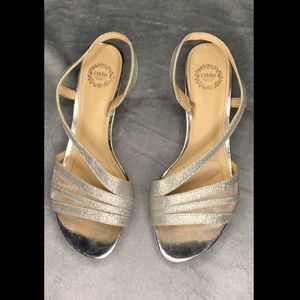 Silver homecoming/prom heels